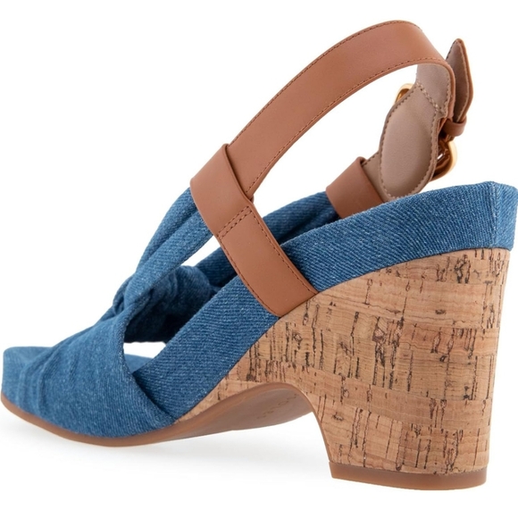 Aerosoles, Miki Denim Slingback Sandal - Picture 4 of 7